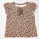 Cherokee Girls Toddler Brown S/Sleeve Shirt Size 3T
