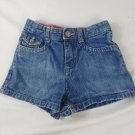 Genuine Kids Girls Toddler Blue Denim Shorts Adjustable Waist Size 5T