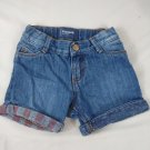 Old Navy Boyfriend Girls Toddler Blue Denim Shorts Adjustable Waist Size 3T