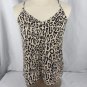 No Boundaries Women's Junior Leopard Print Spaghetti String Top Size S/CH (3-5)