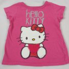 Hello Kitty Girl's Toddler Pink Short Sleeve Shirt Size 3T