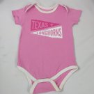 Texas Longhorn Apparel Girls Toddler Short Sleeve Pink One Piece Size 9 Months
