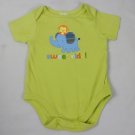 Fisher Price Boys Toddler One Piece Short Sleeve "Sweetride" Green Sz 0-3M