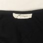 Misope Women's One Shoulder Top Black/Leopard Print Size Small
