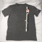 Champion Boy's Youth Short Sleeve Logo T-Shirt Gray Size Large