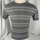 George Boy's Youth Gray/Sliver Striped Basic T-Shirt Size S/Ch 34-36 Used