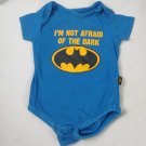 DC Comics Batman Boys Toddler One Piece S/S "Not afraid of the Dark" Sz 3-6M