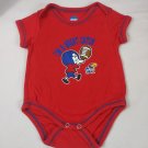 NCAA by KA.Inc. Boy's Infant One Piece Short Sleeve Red "I'm a Catch" Sz 3-6M