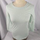 SO Favorite Crew Women's Crewneck 3/4 Sleeve Tee Shirt Mint Green Petite Small