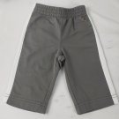 Baby Gap Boy's Infant Jogger Track Pants Gray w/White Stripes Sz 3-6 Months