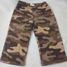 Carter's Boy's Infant Brown Camo Pants Elastic Waistband Sz 18M