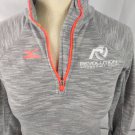 Mizuno Women's Gray/Pink 1/4 Zip Athletic " Revolution" Thermo Pullover Size XS