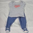Carters Newborn 2 Pc Set "Daddys Team" Blue