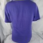 CHICO'S Women's Purple Polyester Pullover Top Blouse Short Sleeve Size 3 L XL