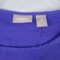 CHICO'S Women's Purple Polyester Pullover Top Blouse Short Sleeve Size 3 L XL