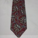 Boston Traders Mens 100% Silk Burgundy Paisley Design 57"L x 4"W NWOT