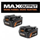 RIDGID  18V 6.0 Ah MAX Output Lithium-Ion Batteries (2-Pack)
