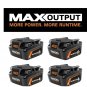 RIDGID  18V 6.0 Ah MAX Output Lithium-Ion (2-Pack) with 18V 4.0 Ah MAX Output Lithium-Ion (2-Pack)