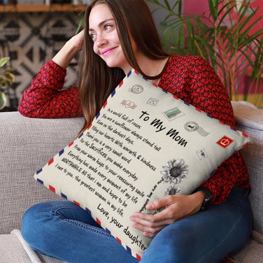 Pillow Case Decorative Throw Pillowcase Home Cushion Pillow Cover Anniversary Gi