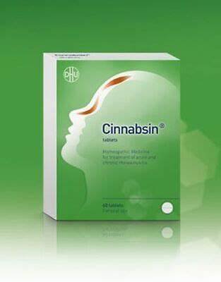 CINNABSIN tablets 60pcs DHU Treatment of Rhinosinusitis Sinusitis (PACK OF 3 )