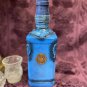 Decorative Jack Daniel&acirc;��s Bottle Stained Glass Hand Painted Decoupage Royal Blue
