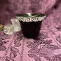 Hand Painted Flower Pot Black White