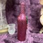 Decorative Wine Bottle Stained Glass Hand Painted Upcycled Sunflower Wine