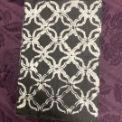 Hand Painted Garden Stepping Stone 12x10x3 Black And White