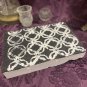 Hand Painted Garden Stepping Stone 12x10x3 Black And White