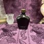 Decorative Crown Royal Bottle Stained Glass Hand Painted Upcycled Black Metallic