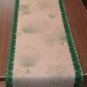 St Patricks Day Table Runner 13x72 Inches, Green Shamrocks Hats Spring Holiday