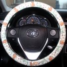 Steering Wheel Cover Cats Cute Kittens Mint Background Cotton Car Accessory