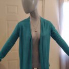 Mossimo Women Cardigan Knit Open Front Long Sleeve Aqua Green Size S