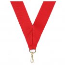Pack of 10 Neck Ribbon Red 1.5" Wide X 32" With Clasp For Medals or ID Tags