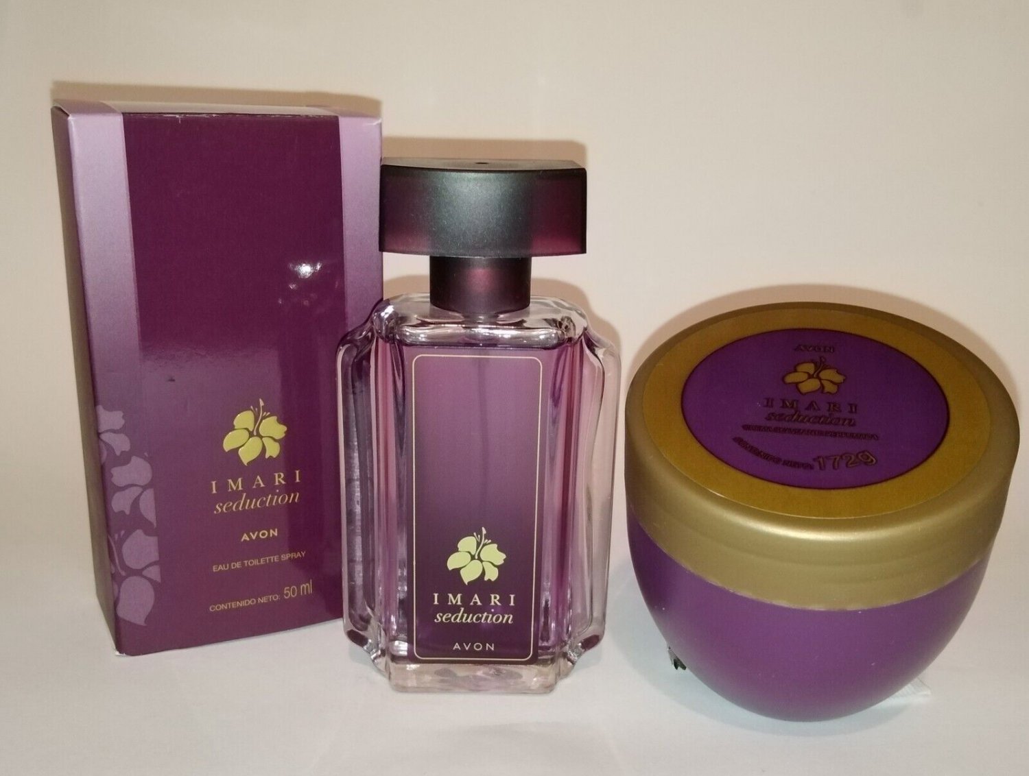 Avon Imari Seduction Eau de Toilette 50Ml & Scented Body Cream Women 2 ...