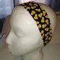 2Pc Halloween Candy Corn On Black Headband for Woman/ Head Wrap Accessory Hair Band