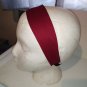 2Pc Solid Burgundy Color Fabric Headband for Woman/ Head Wrap Accessory Hair Band
