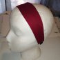 2Pc Solid Burgundy Color Fabric Headband for Woman/ Head Wrap Accessory Hair Band