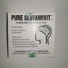 PURE GLUTAMIVIT Mejora el Sistema Nervioso, Memoria, Refuerza Neuronas 30 Caps