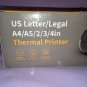 Bluetooth Thermal Printer Portable Wireless Home Travel Mobile Letter Legal A4