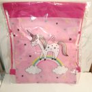 Unicorn Rainbow Stars Tote Bag Student Book Gift For Kids 11x14 Polypropylene
