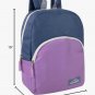 Trailmaker New 15" Purple Grey Adjustable Straps Backpack Front Pocket Colorful