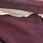 Soft Surroundings Tunic Top Size Large Long Sleeves Asymmetrical Plum Blouse