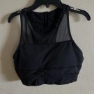 ZYIA Active All Star Zip Back Sports Bra Size M “One More Rep” Black Padded ZYIA Active All Star Zip Back Sports Bra Size M “One More Rep” Black Padded