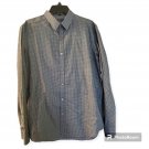 Theory men's Long-Sleeve Shirt in Gingham grey off white Cotton SZ L Retail:$195 Theory men's Long-Sleeve Shirt in Gingham grey off white Cotton SZ L Retail:$195