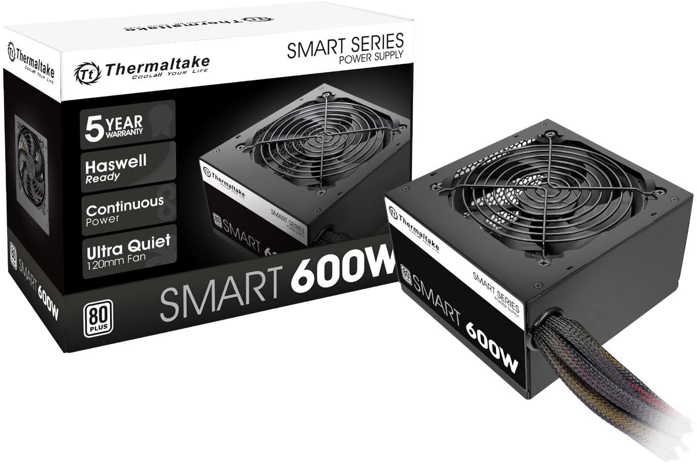 Thermaltake Smart 600W 80+ White Power Supply