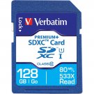 Verbatim PremiumPlus - Flash memory card - 128 GB - UHS Class 1 / Class10 - 533x - SDXC UHS-I