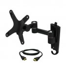 MegaMounts Full Motion Wall Mount for 13-30 in. Displays with HDMI Cable