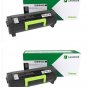 Lexmark 51B1H00 High Yield Return Program Toner Cartridge, Sold as 2 Each, Bla