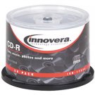 50/Pack 52x 700 MB/80 min. CD-R Recordable Disc Spindle - Silver